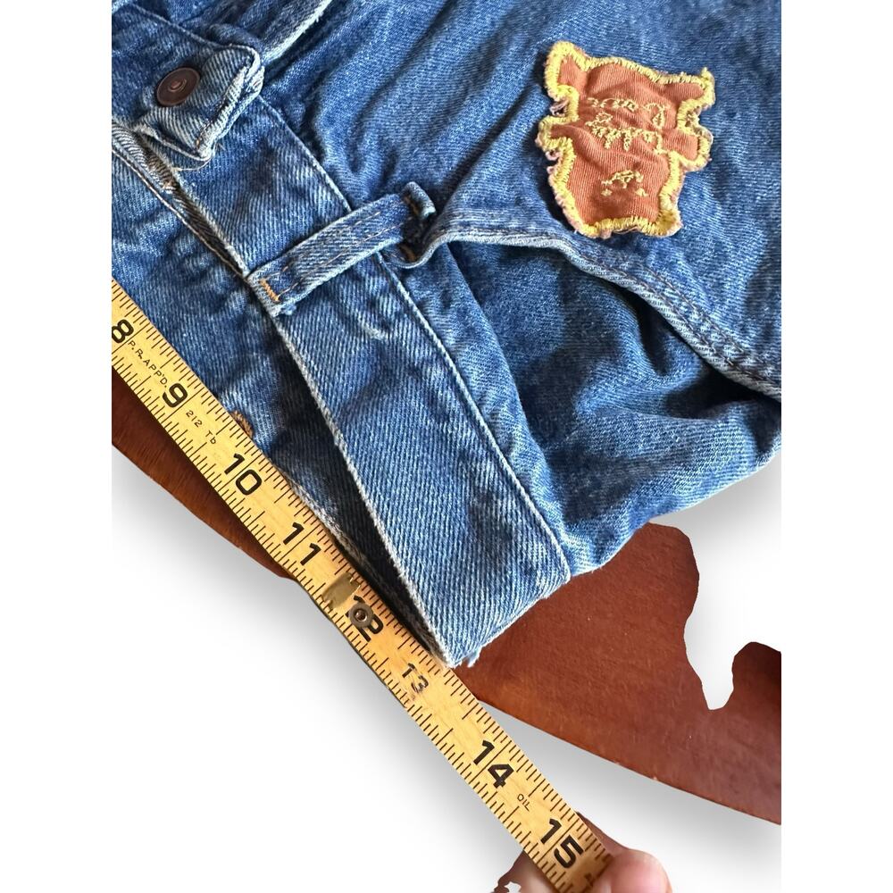 RARE Vintage Handmade Elvis Patchwork Bell Bottom Flared Jeans Fanmade - Picture 8 of 10